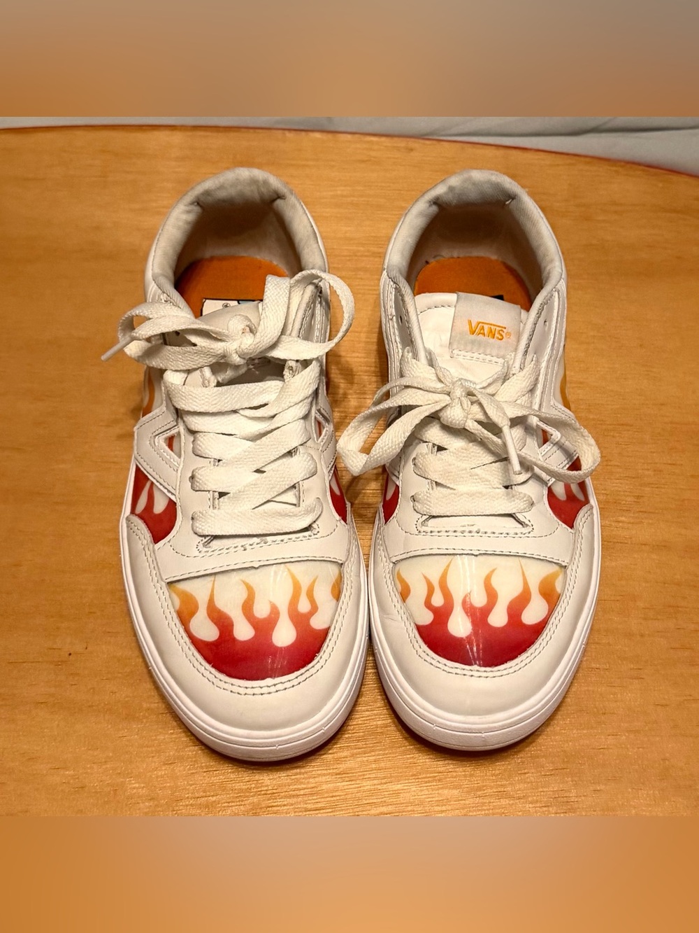 Vans Lowland CC True White Flame Sneakers Skate Shoes Mens 7